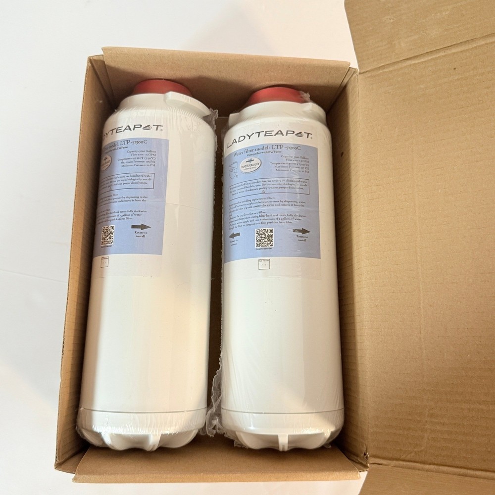 LADYTEAPOT Water Filter Model LTP S1300C Compatible with EWF3000 No Chip 2 Pack