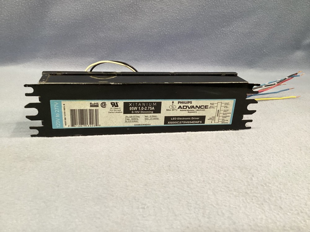 PHILLIPS LED ELECTRONIC DRIVER, X1095C275V054DNFS