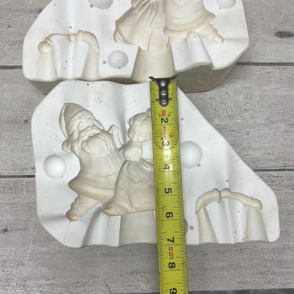 Cramer Ceramic Casting Mold Dancing Clauses Christmas Santa #300