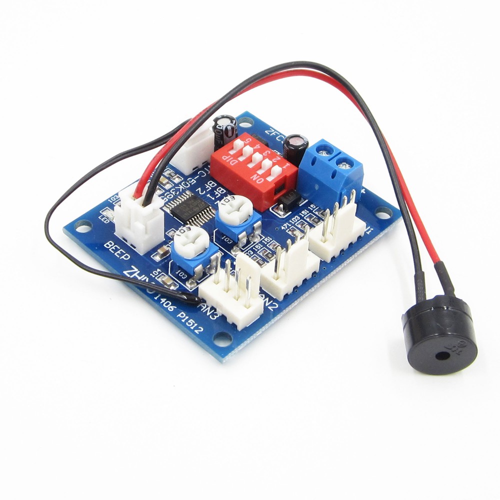 12V PWM PC CPU Fan Temperature Control Speed Controller Module High-Temp Alarm