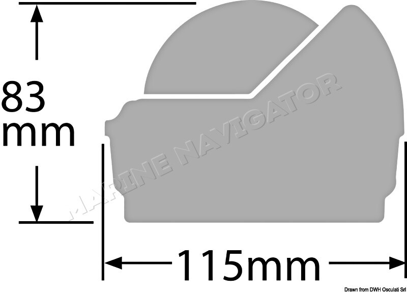RITCHIE Voyager External Compass 3 Inches White/White