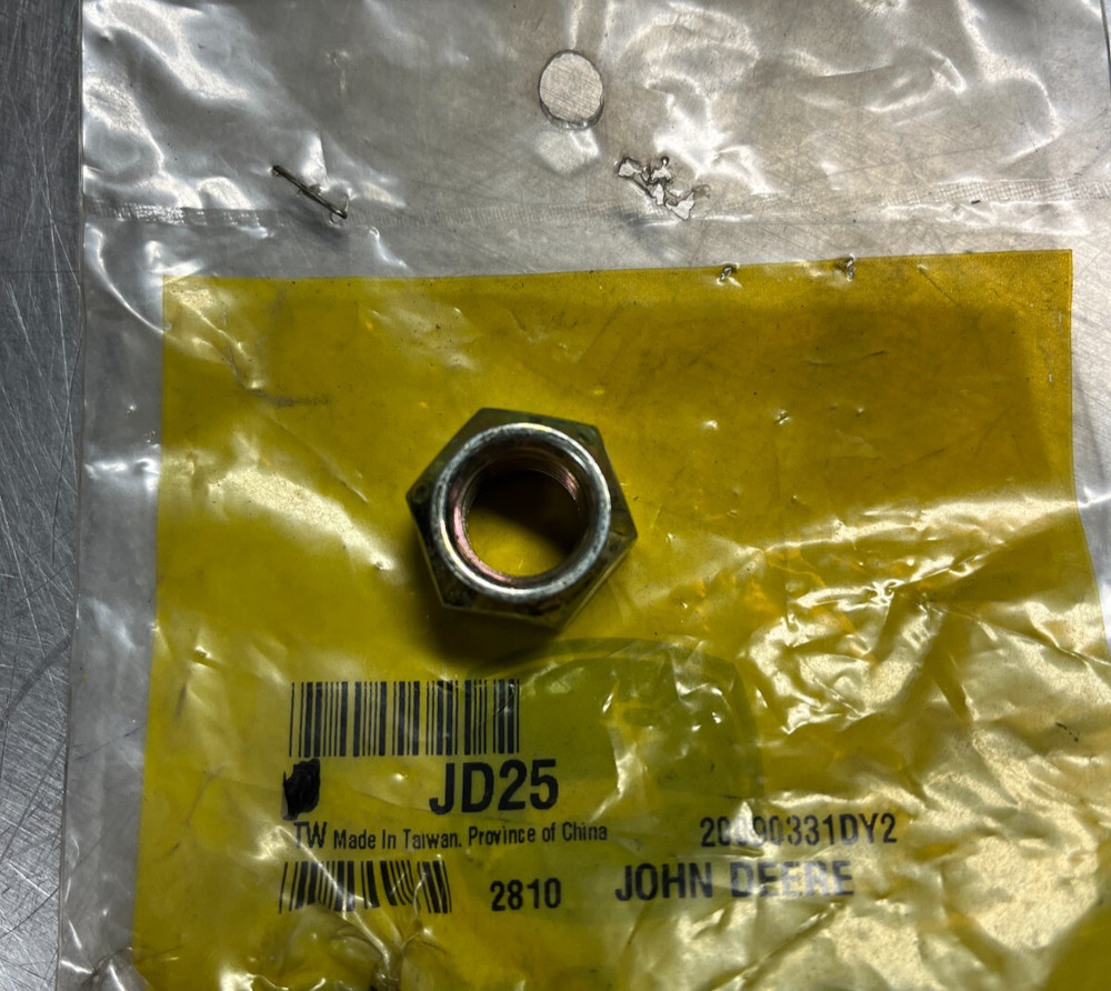JD25 GENUINE OEM John Deere NUT