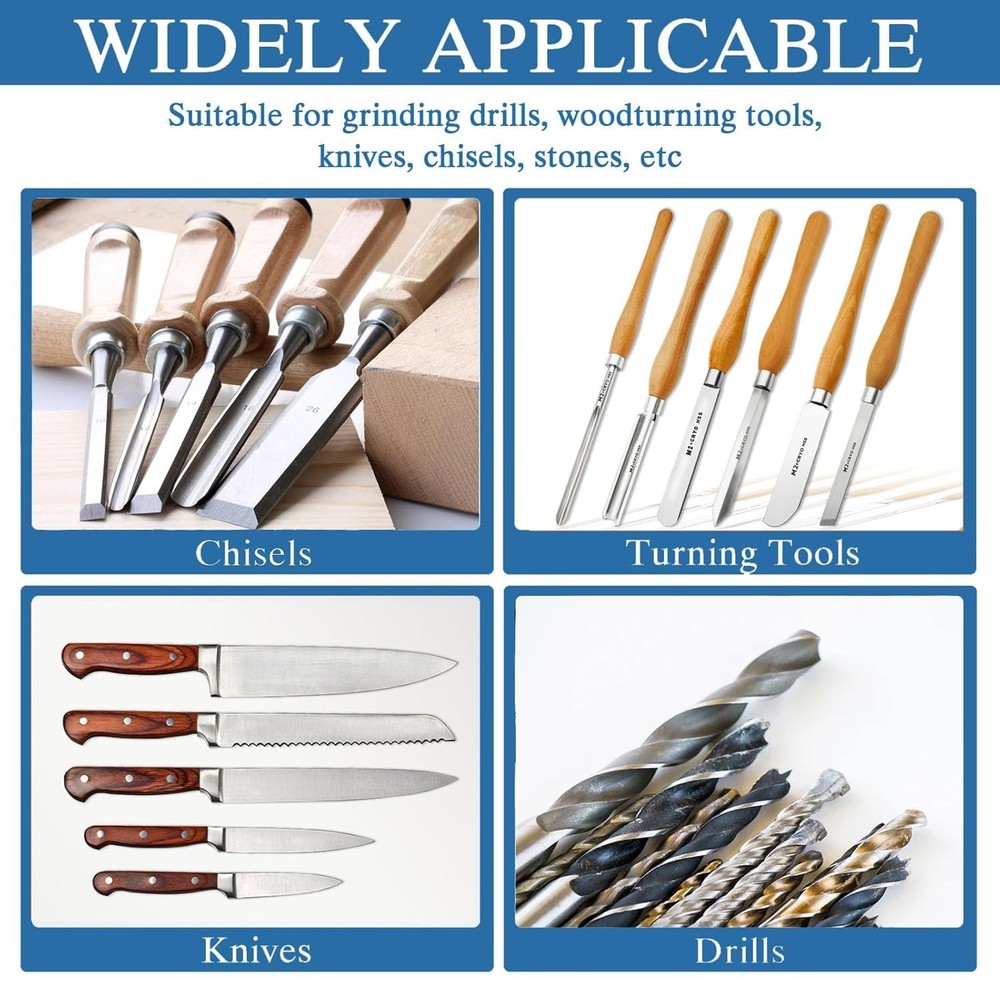 Double-Sided CBN Grinding Disk for Sharpening Woodworking Tools High Speed St...