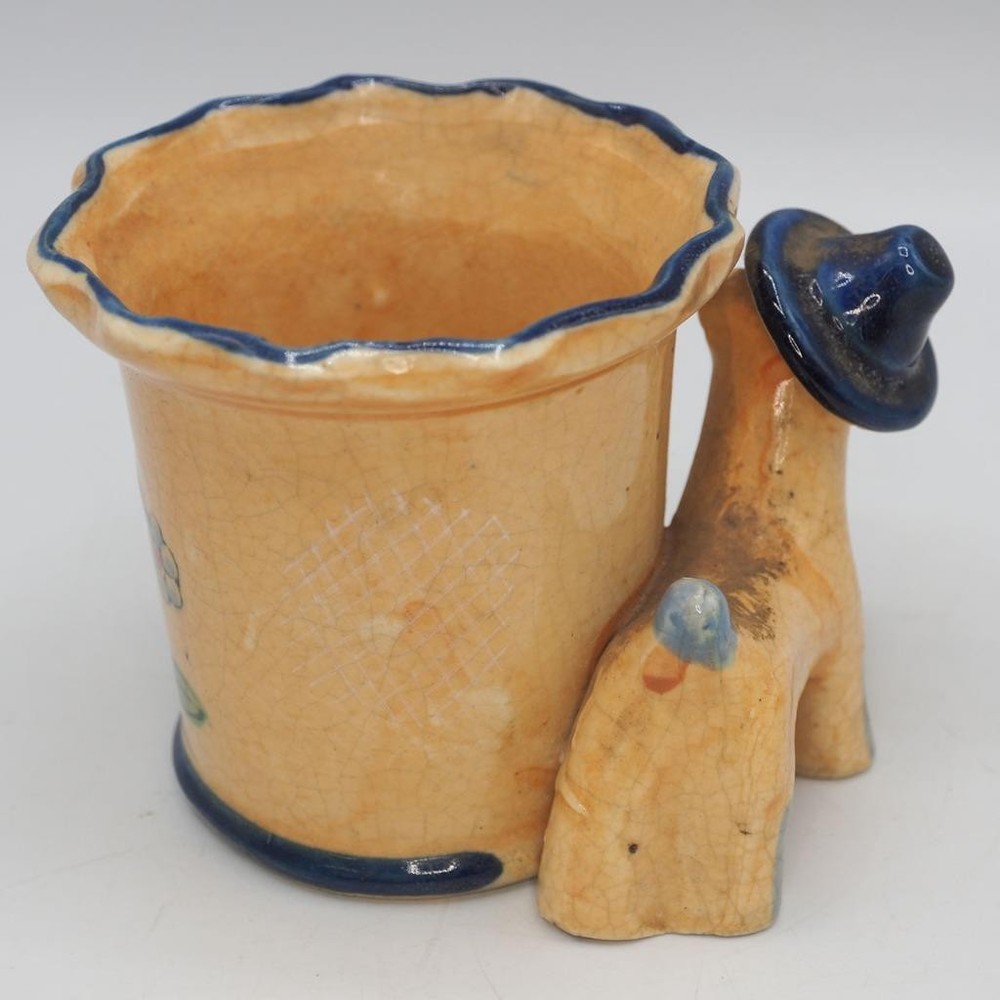 Ceramic Planter Small Vase Donkey w/ Sombrero