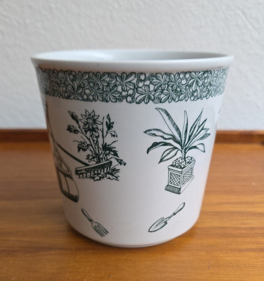 Spode Gardening Pattern Flower Pot Planter