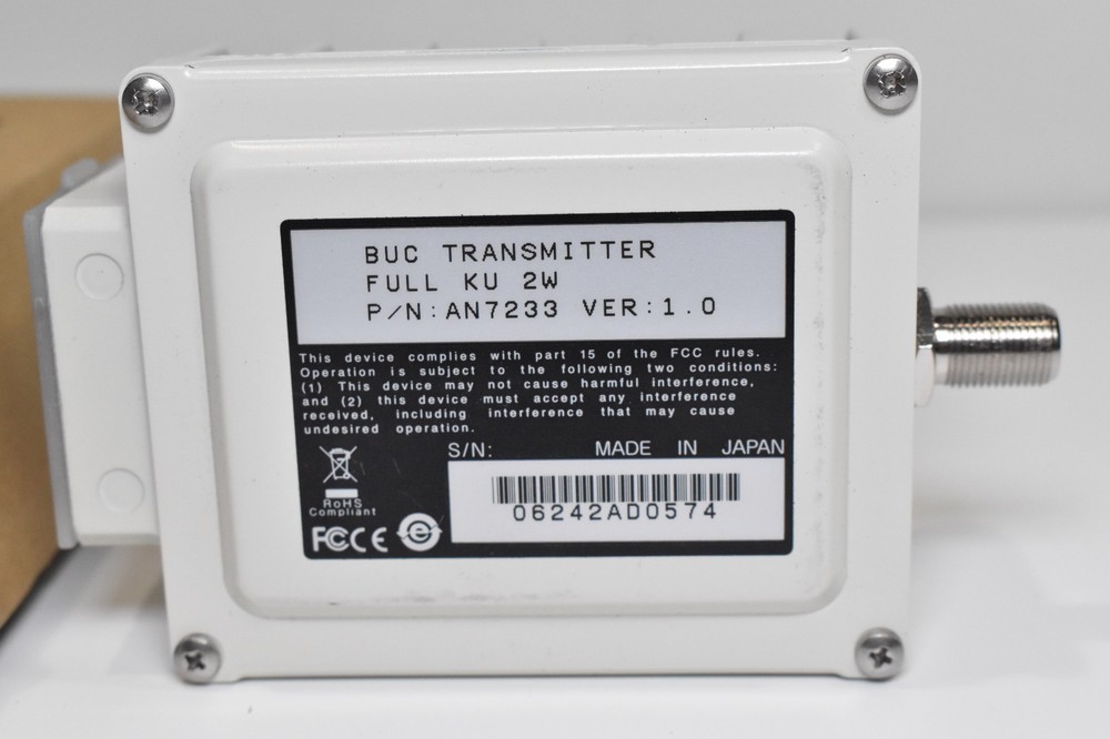 New ANATEL BUC TRANSMITTER AN7233 KU 2W