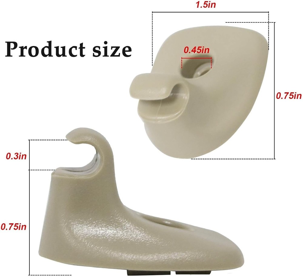 2Pcs Sun Visor Support Retainer Clips, Sun Shade Support Clips Compatible with 2