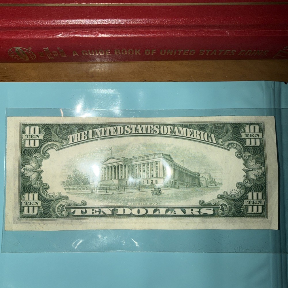 RARE 1950-A $10 Bill Misalignment Error - Visible Alignment Line
