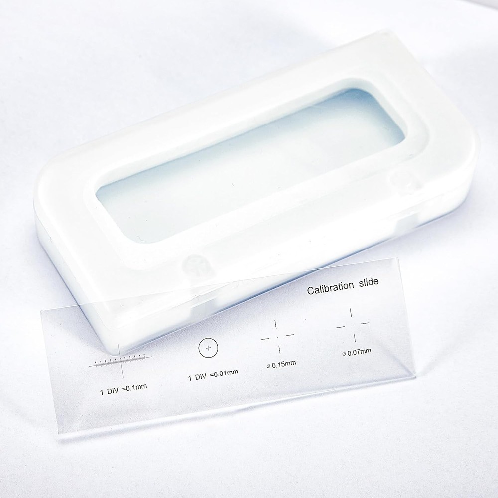 Microscope Stage Calibration Ruler Reticle Slide USB 0.01mm measuring ruler US