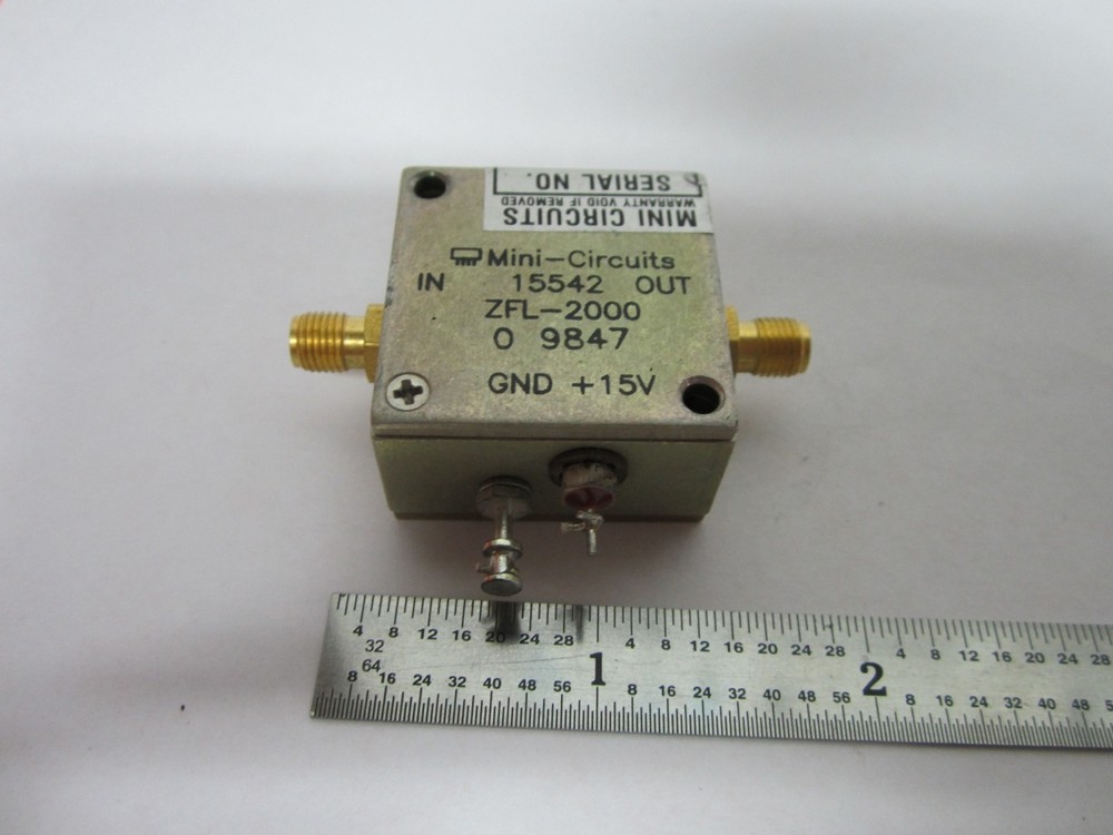 MINI CIRCUITS RF AMPLIFIER FREQUENCY ZFL-2000 BIN#B2-C-85