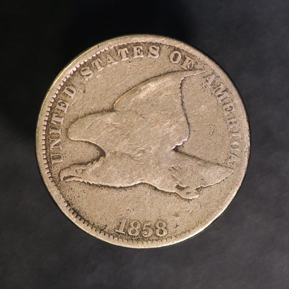 1858 FLYING EAGLE FROM AN OLD COLLECTION -LOT AA 3396