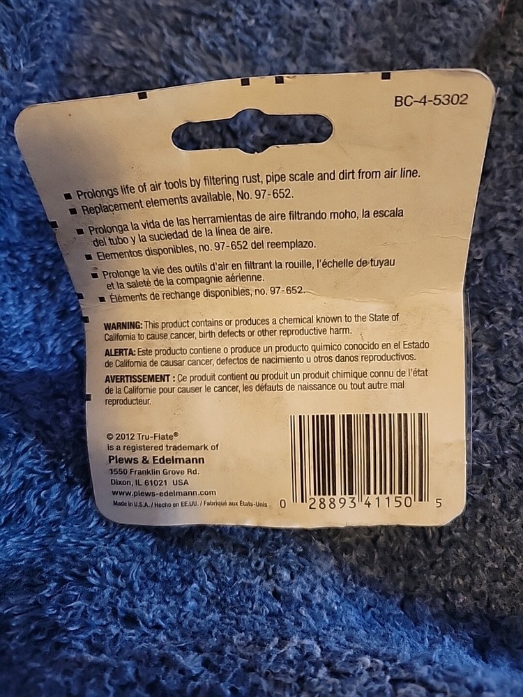 Tru-Flate 41-150 in-Line Tool Filter