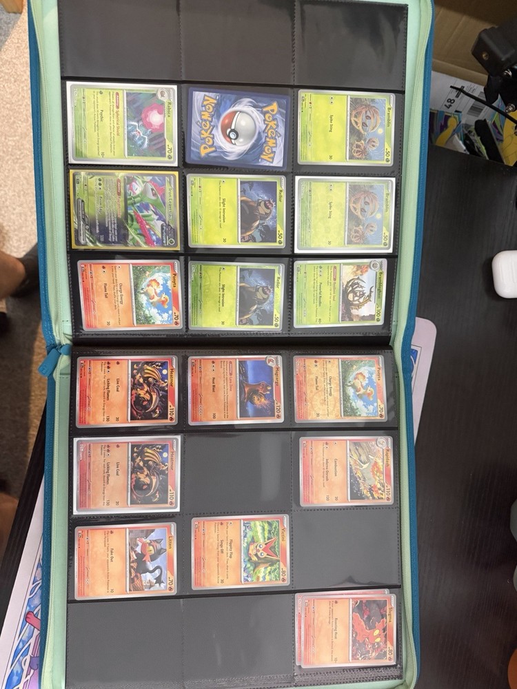 Temporal Forces Part-Complete Base Set Reverse Holos, EXS in VaultX Binder