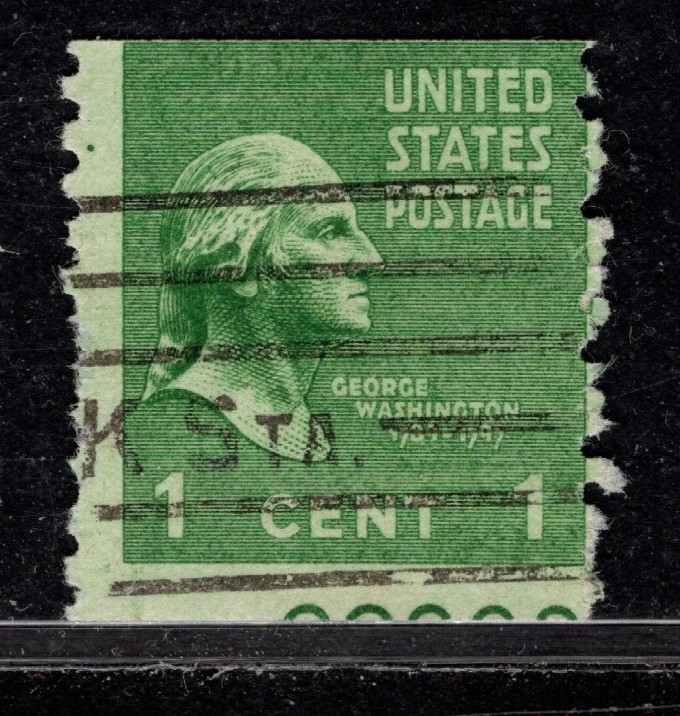 Perfectly Flawed EFO SN 839 Used Error - Washington - Miscut Partial Plate #