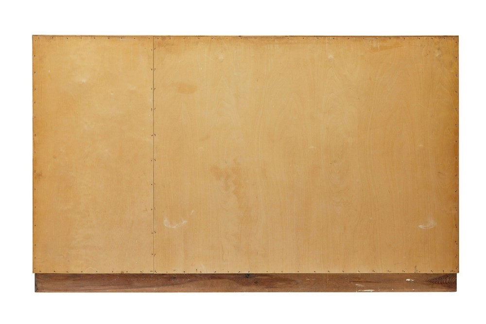 SWEDISH MID CENTURY ELM OPEN BOOKCASE