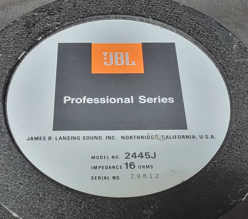 JBL 2445J Horn / High Frequency Driver 16 Ohms 2" Exit