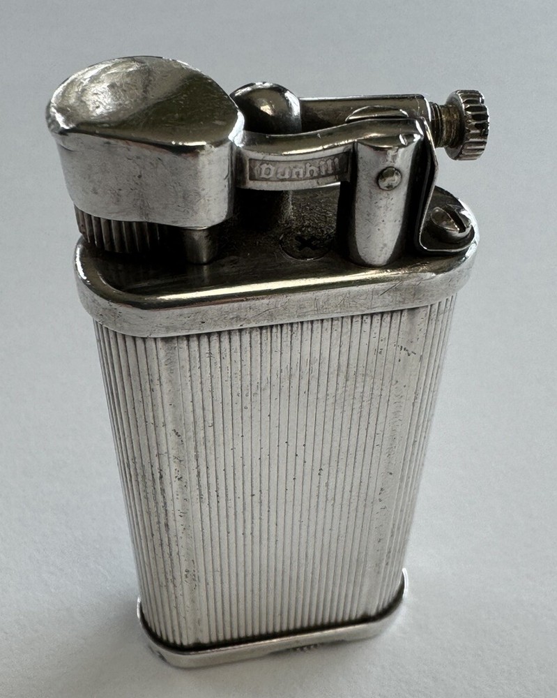 Dunhill VINTAGE Unique Lines Silver Lighter
