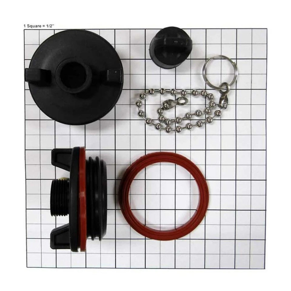 Ozark Trail and Cooler Drain Plug Assembly Black