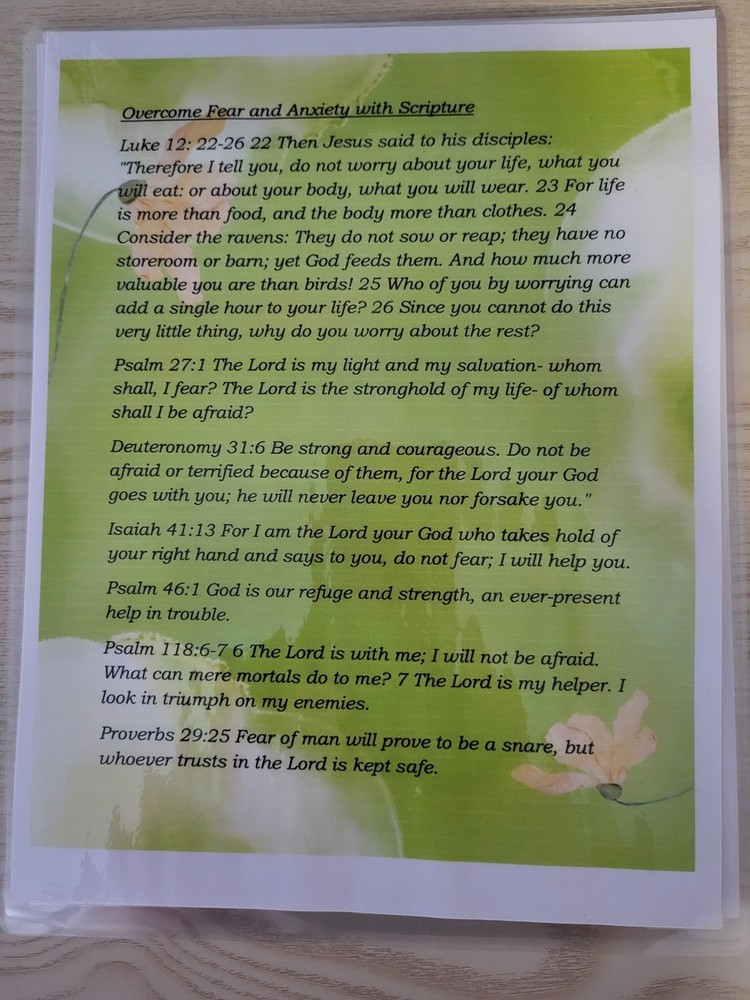 Scriptures To Combat Fear And Anxiety