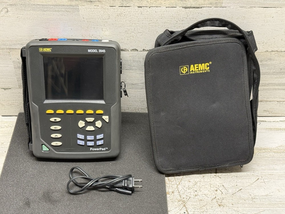 AEMC 3945-B POWERPAD 3-PHASE POWER QUALITY ANALYZER NICE