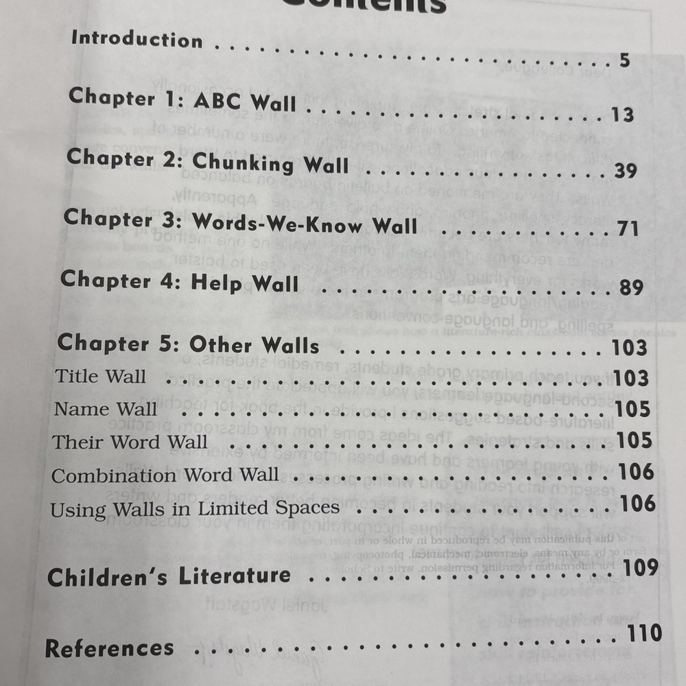 Teaching Reading and Writing With Word Walls