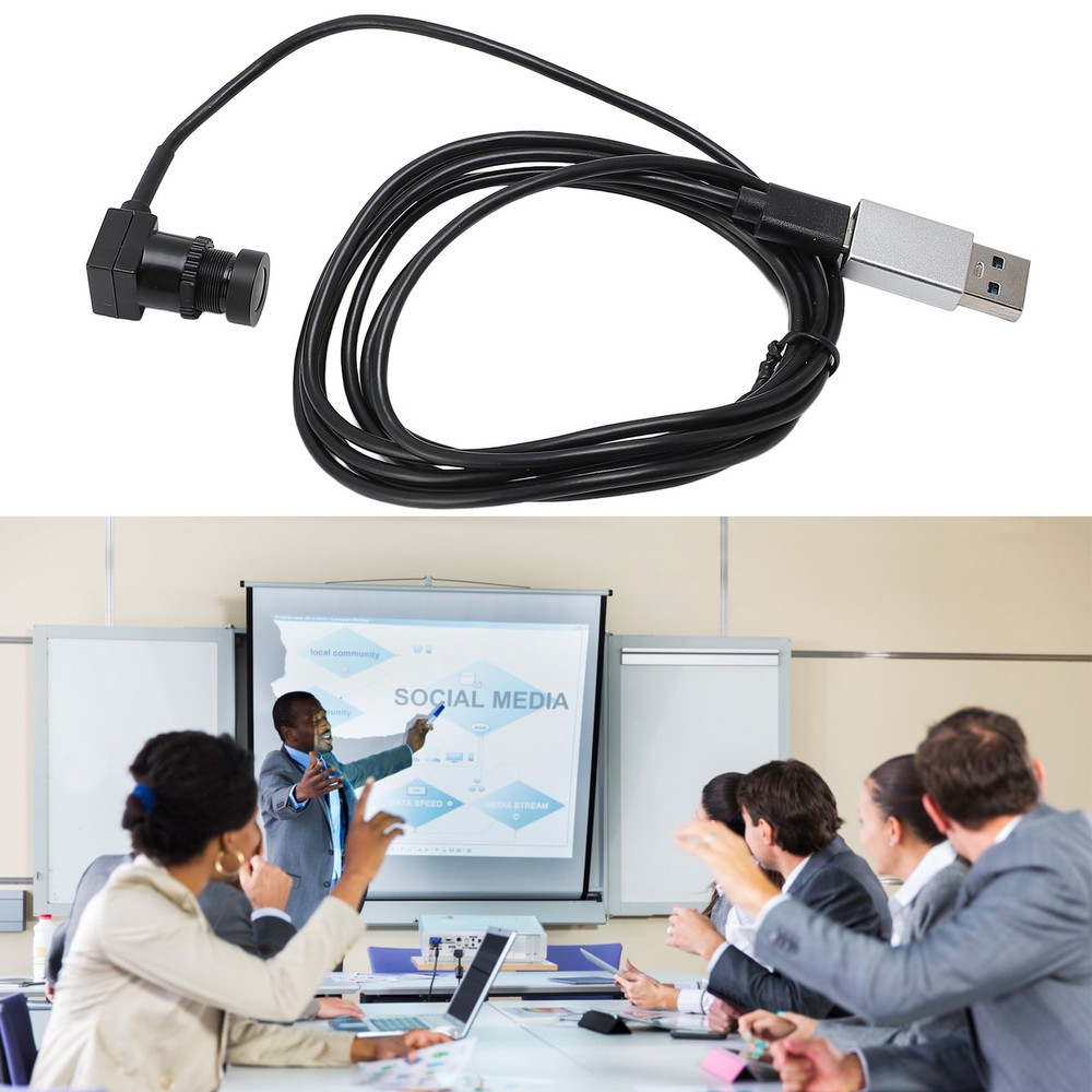 Type C Webcam 1080P 1.5m Plug And Play Fixed Focus USB Camera With Microphone