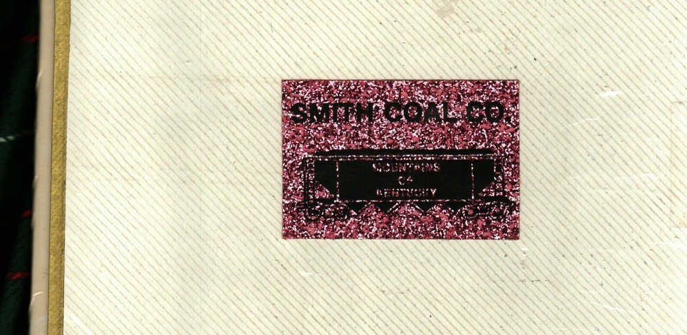 NICE GLITTER KY. TRAIN CAR SMITH COAL CO. COAL MINING STICKERS # 2214