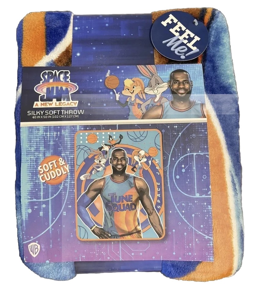 Space Jam Silky Soft Throw Blanket 40" x 50 " New ⭐️