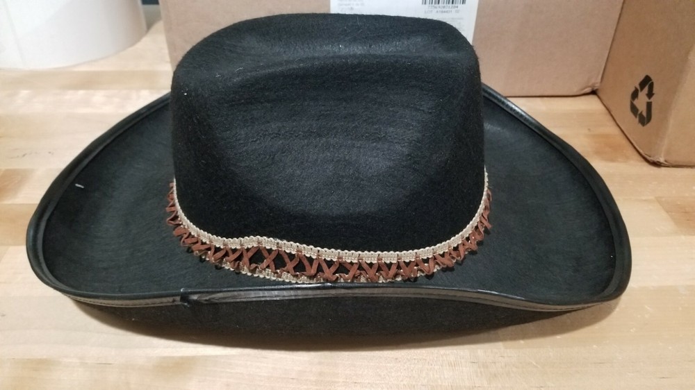 Jacobsen Hat Deluxe Felt Black Cowbow Hat - Black