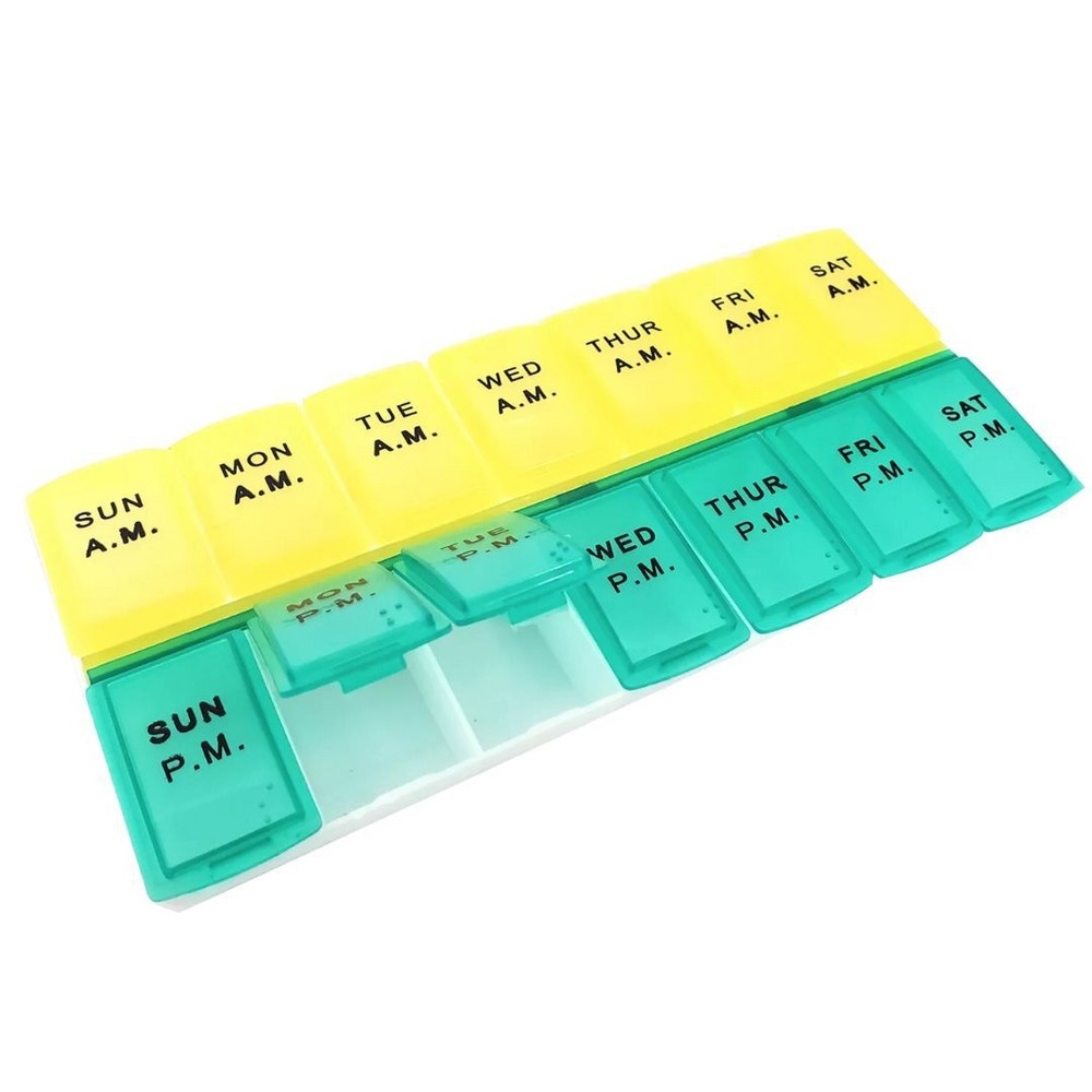 AM/PM 7 Day Pill Box Organizer1:CT