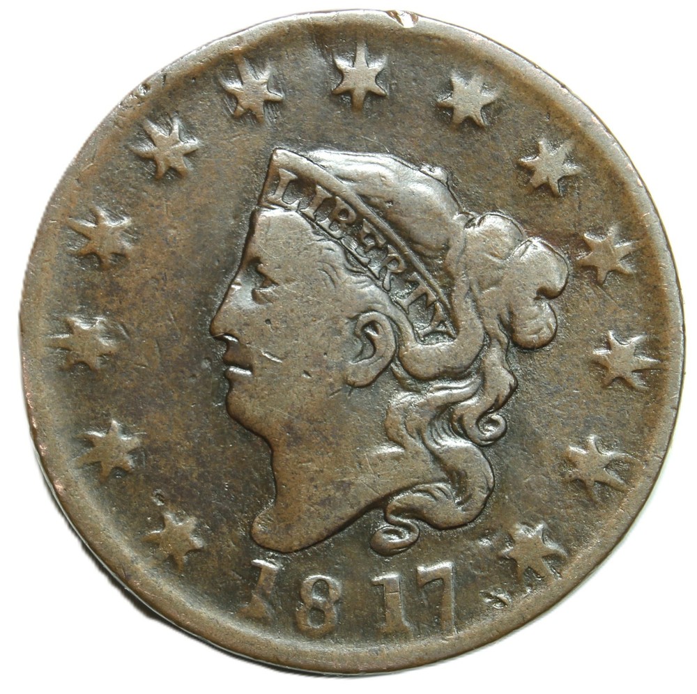1817 coronet head large cent-SMH1032