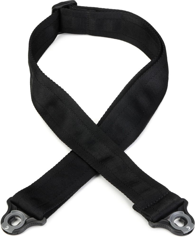 D'Addario 2-inch Nylon Auto Lock Guitar Strap - Black (2-pack) Bundle