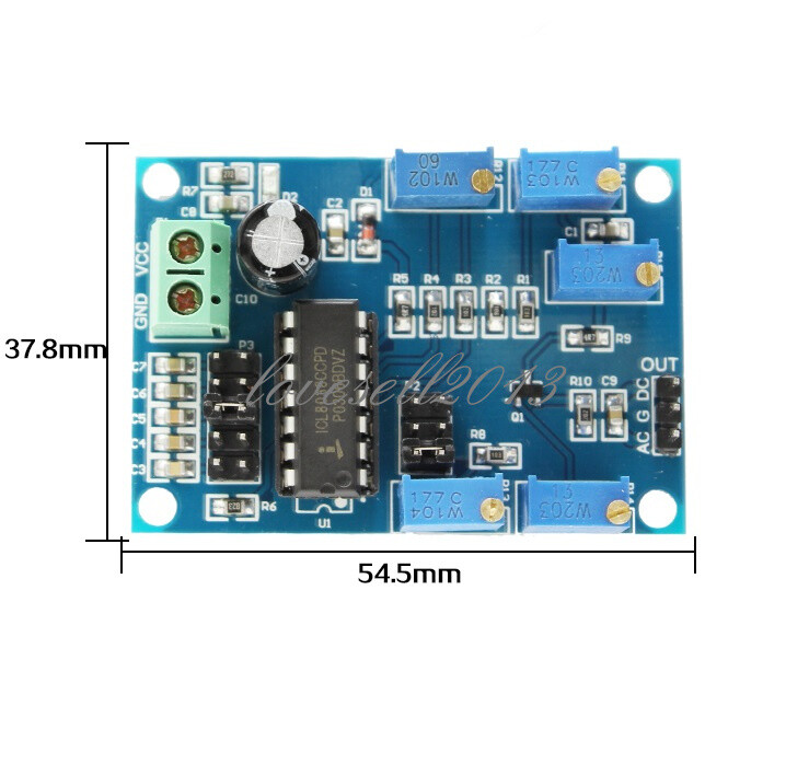 ICL8038 Medium/Low Frequency Waveform Signal Generator Sine Wave Signal Source