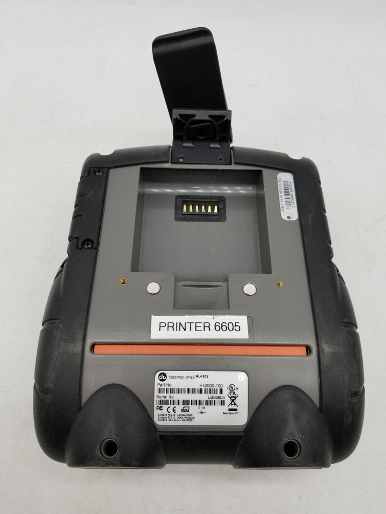 Datamax O'neil RL4 802 Thermal Barcode Printer Parts (Powers On, No Battery)