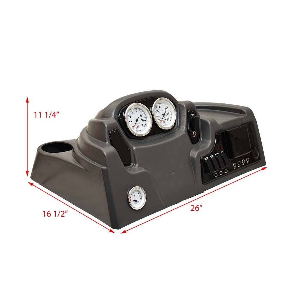 Crestliner Boat Dash Console Panel 2252844 | 2017 Kodiak 1800 SC Gray