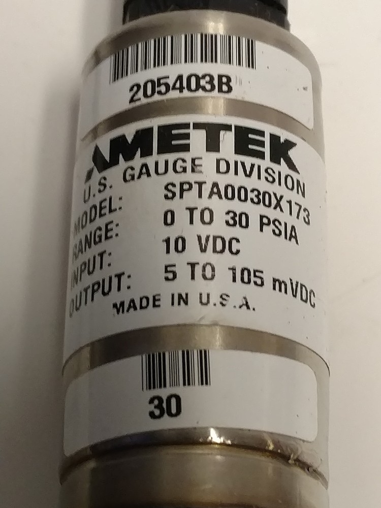 AMETEK SPTA0030X173 Pressure Transducer