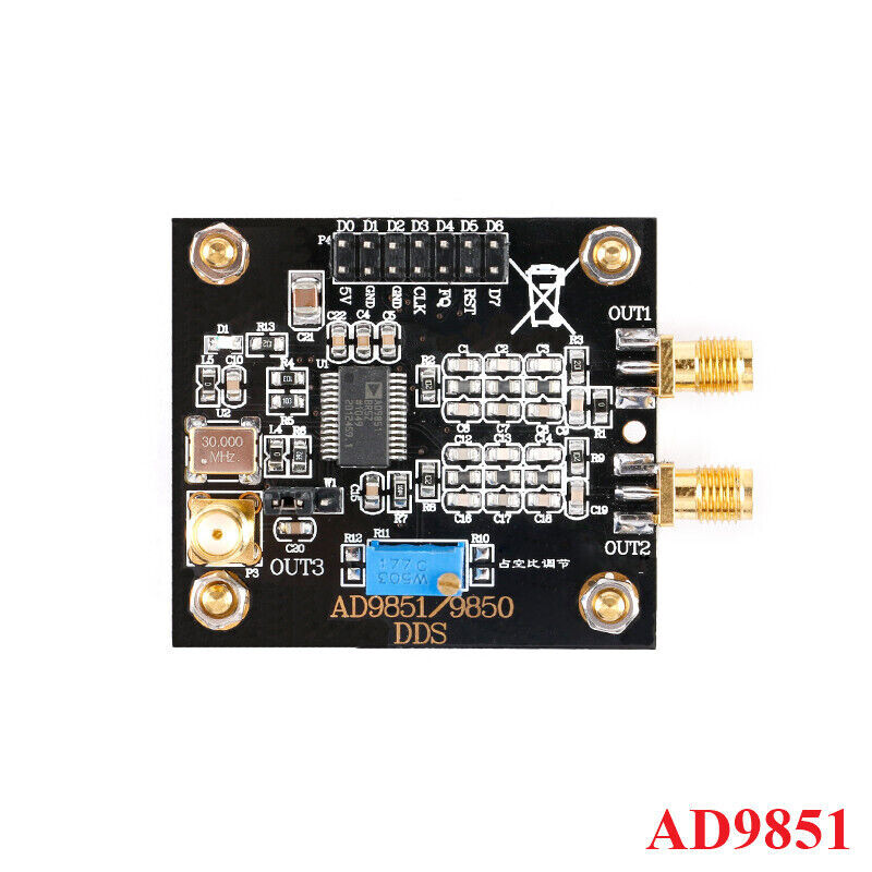 AD9851 DDS Signal Generator Module Sine Wave Square Wave Signal Source Generator