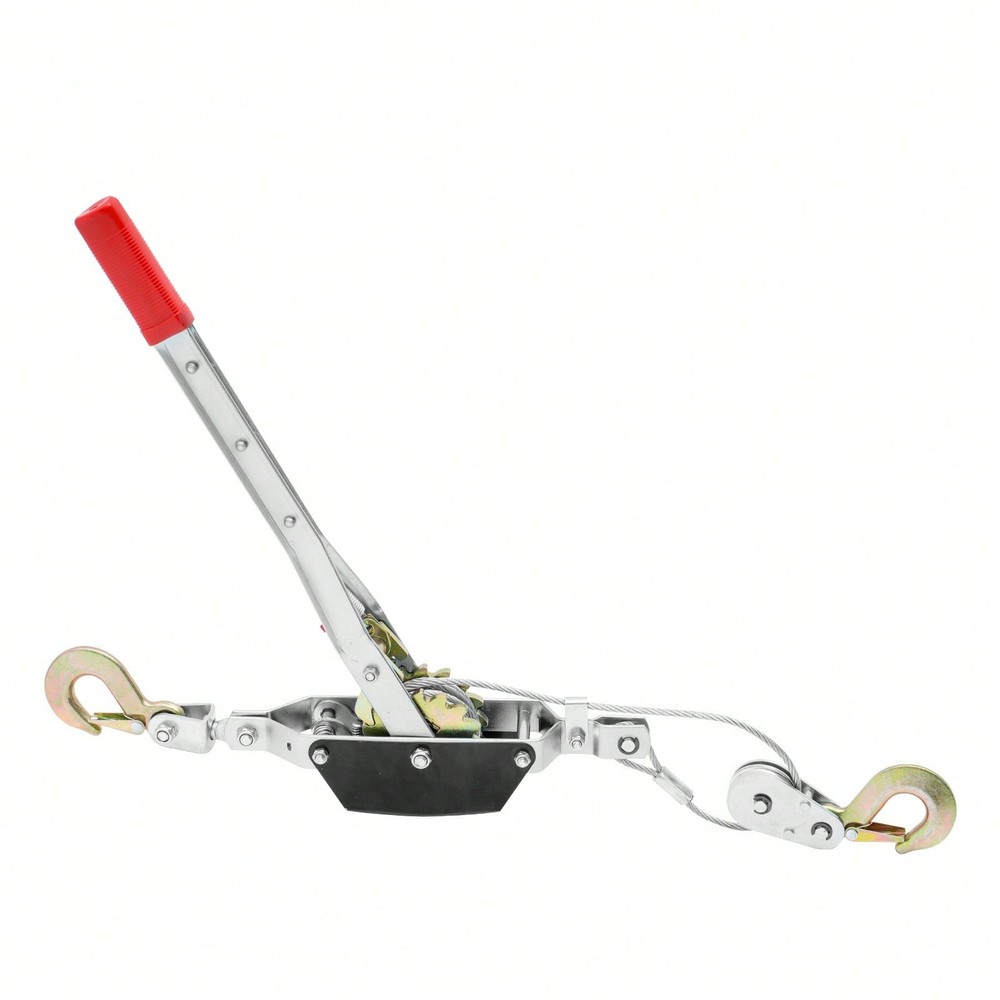 Winch, 2 Ton (4,409 Lbs) Pulling Capacity, 12 Ft Steel Cable, 2 Hooks,