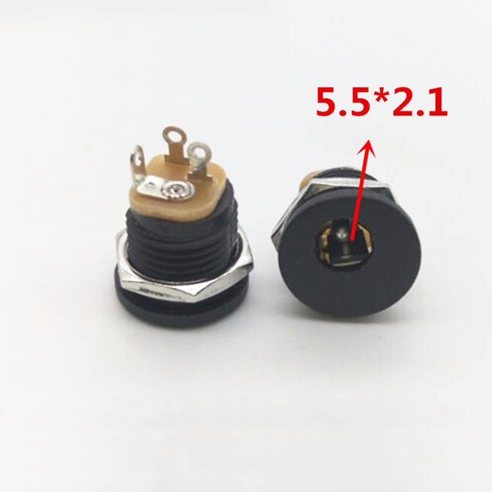 Guitar Effects For Pedal Power Socket Set 10Pcs DC Connectors 2 1mm Diameter