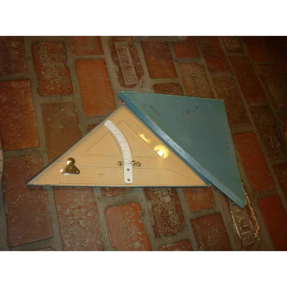 Nestler 1703 Adjustable Triangle Square Vintage Boxed Technical Drafting GERMANY