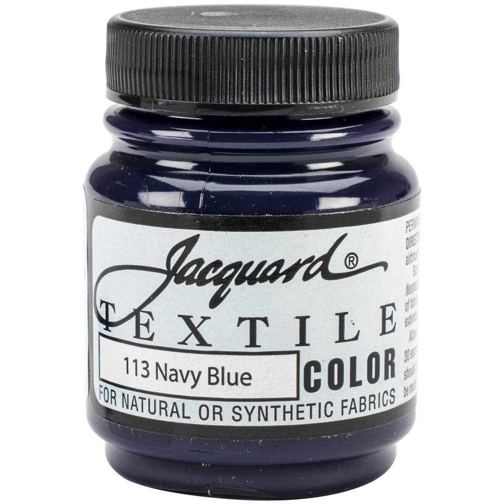 Jacquard Textile Color Fabric Paint 2.25oz Navy Blue