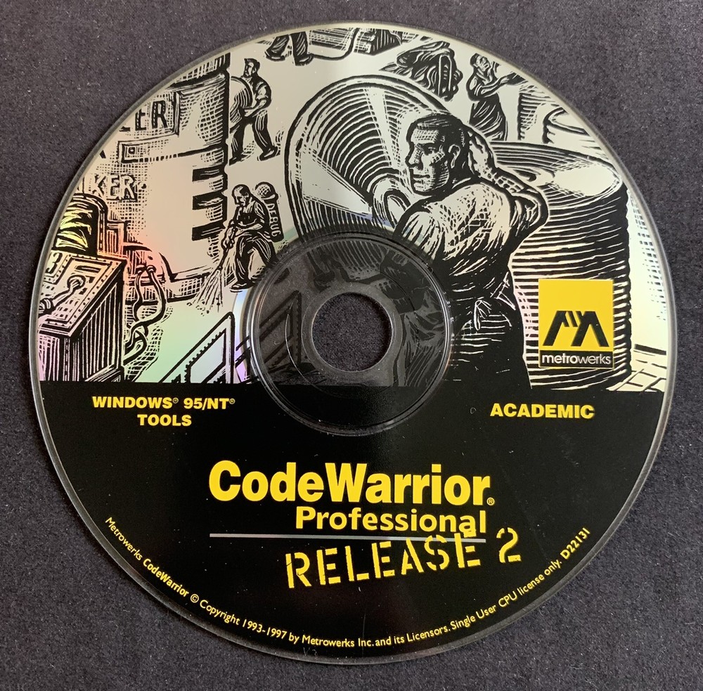 Metrowerks CodeWarrior Professional Release 2 Windows 95/NT Tools