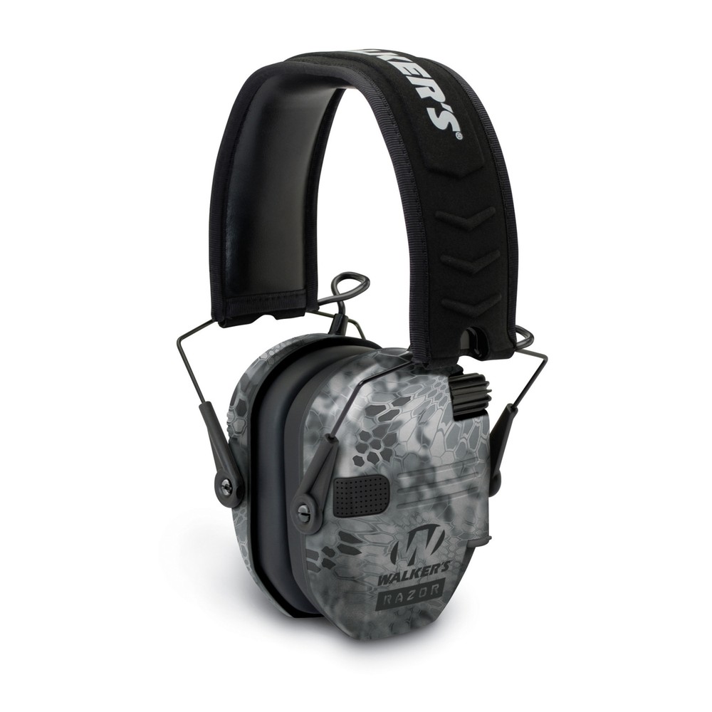 Walkers Razor Digital Ear Muffs Raid Kryptek with Walkers Protective Case