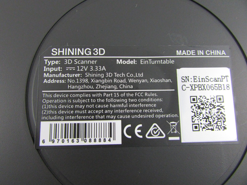 Shining3D EinScan Pro HD Handheld 3D Scanner Industrial With Turn Table