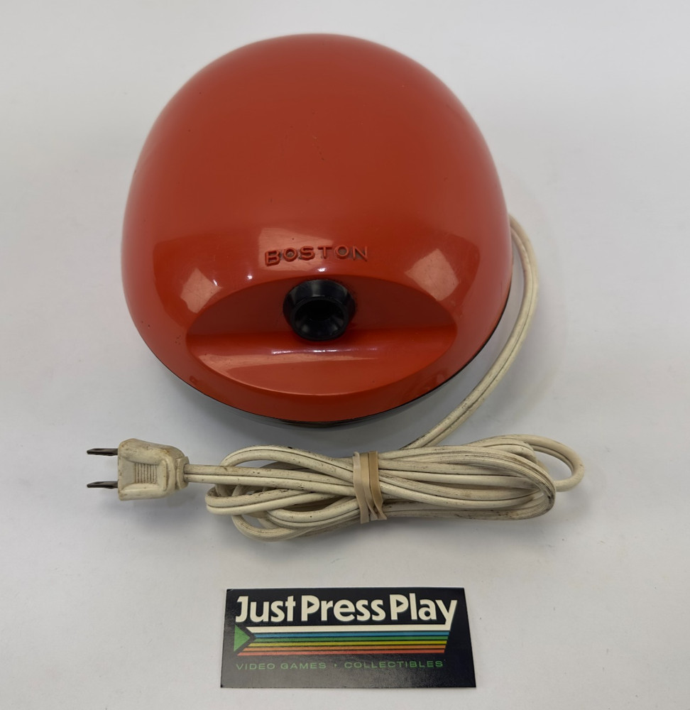 Vintage Boston Model #16 Electric Pencil Sharpener Orange Egg MCM Working