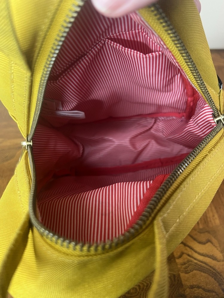 Herschel Supply Co Small Backpack Solid Mustard Yellow EUC *Read Description*
