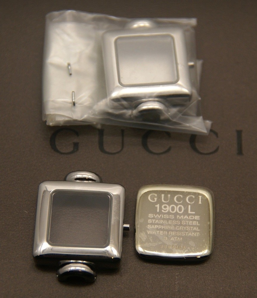 New Gucci Replacement Case Set, Case, Crystal and Back - 1900 L -  SS