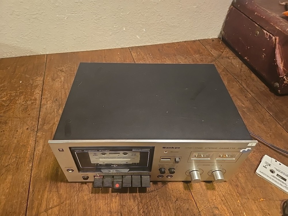 Working, Vintage Sankyo STD-1700 Stereo Cassette Deck,