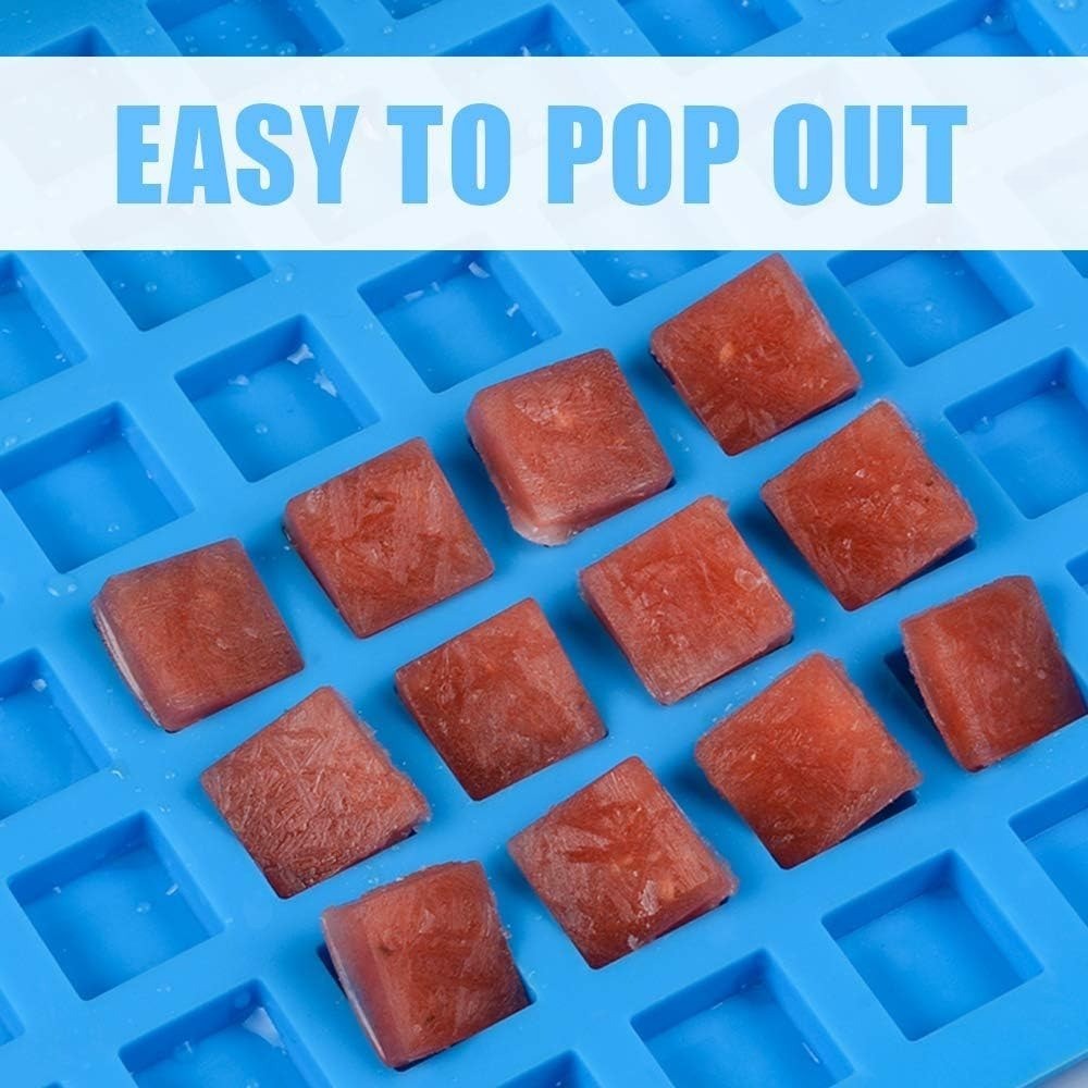 2 Pack Square Silicone Candy Molds for Gummy Chocolate Ice