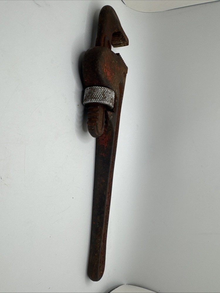 Vintage Pipe Monkey Wrench Hand Tool 10" Adjustable Fuller Super Quality